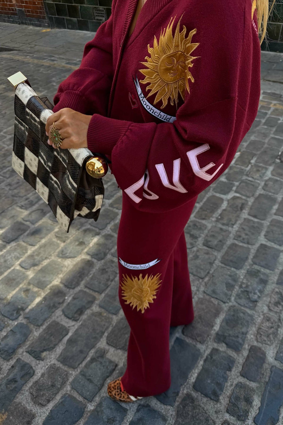 Never Fully Dressed Hot Sale - Burgundy Mystical Knit Cardigan