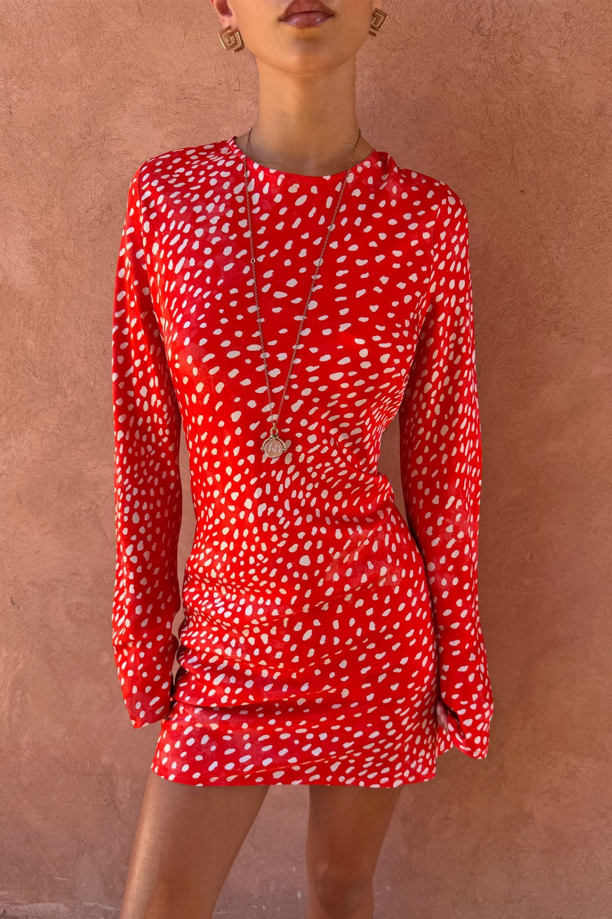 Never Fully Dressed Everyday - Spliced Deer Mini Nola Tie Dress