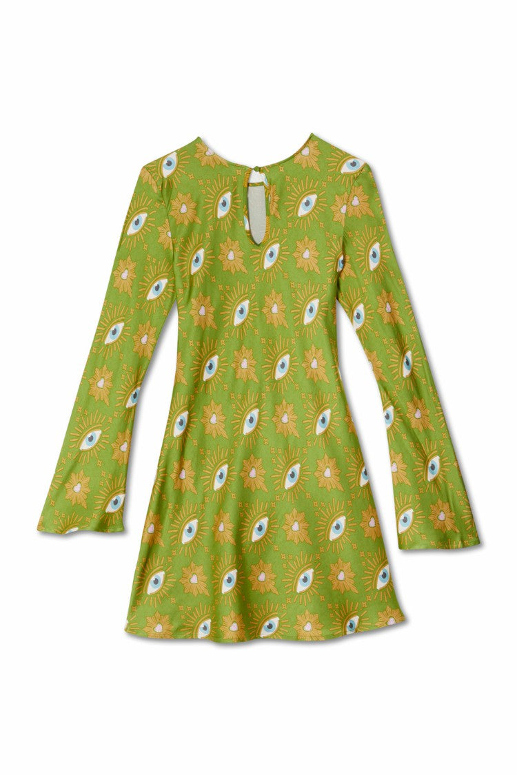 Never Fully Dressed Hot Sale - Khaki Eye Mini Soho Dress Petite