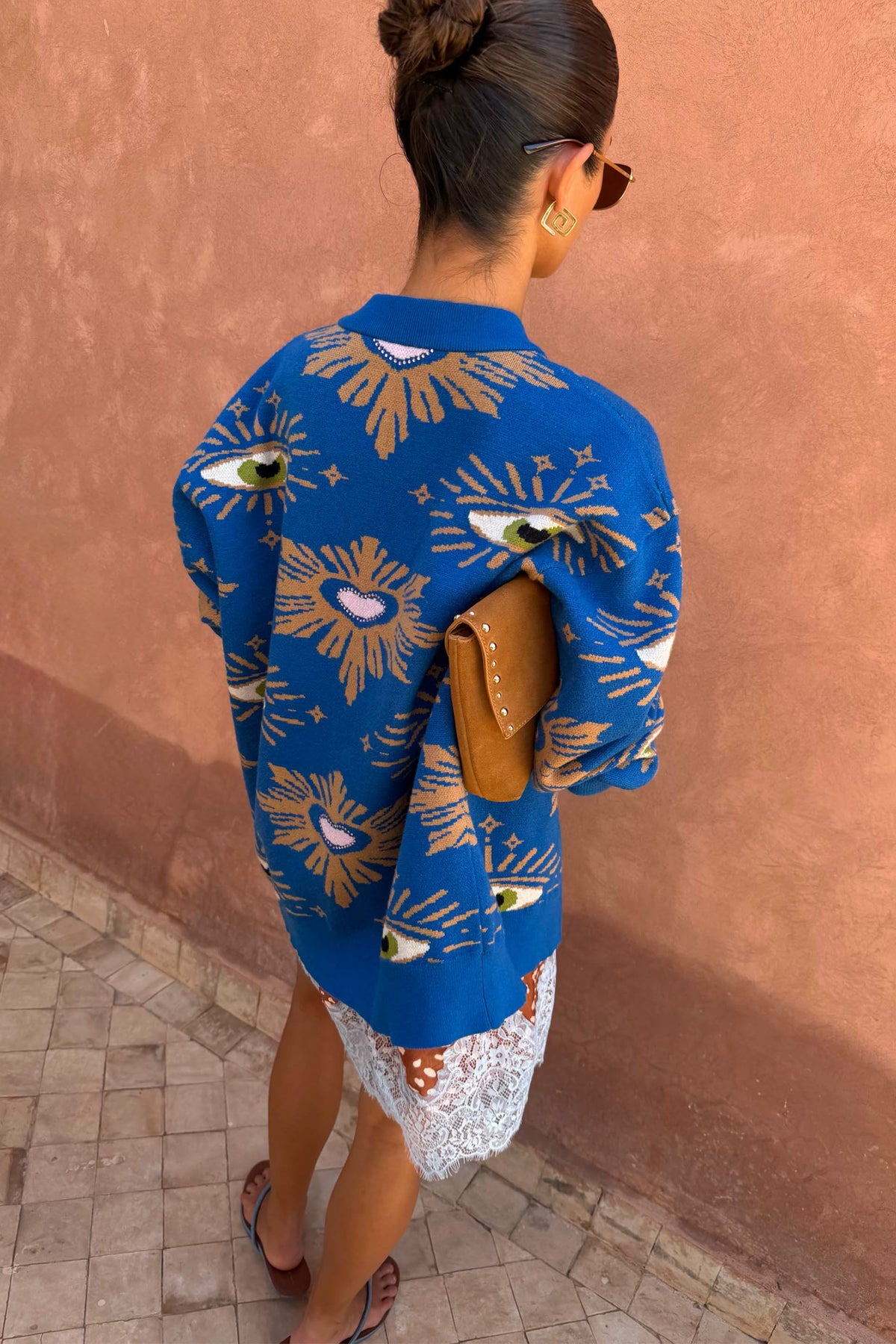 Never Fully Dressed Premium - Blue Eye Cardigan - Designed in London