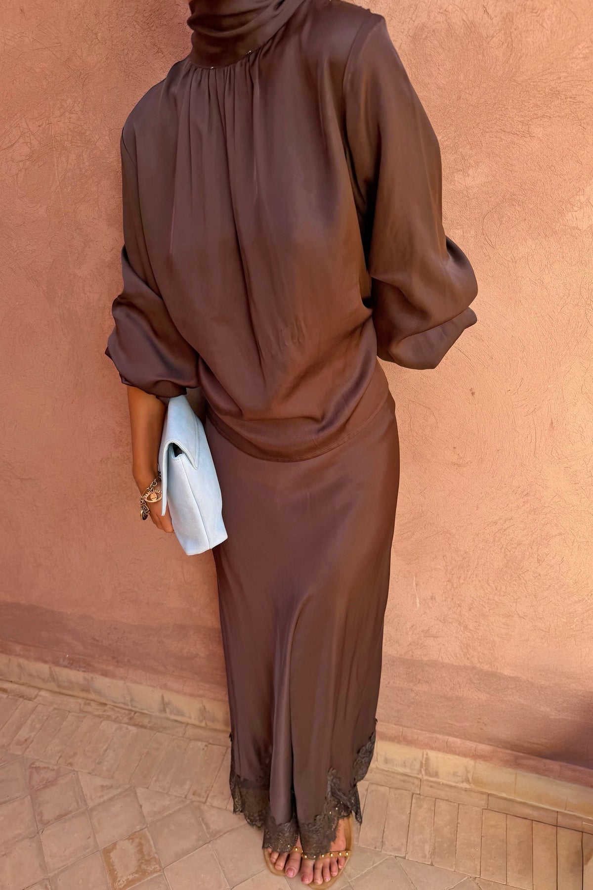 Never Fully Dressed Popular - Chocolate Midi Maeva Skirt
