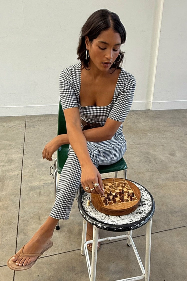 Never Fully Dressed Trusted - Gingham Top - Co-ord with Trousers