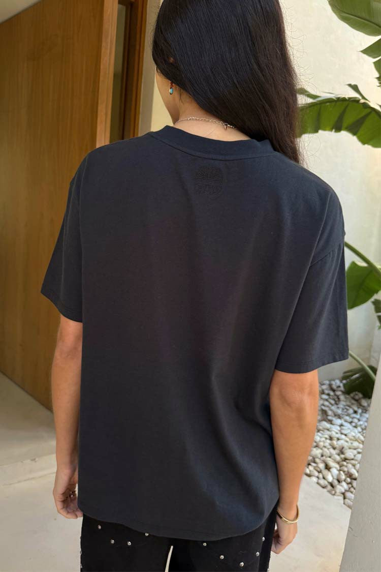 Never Fully Dressed Quality - Black Studded T-Shirt