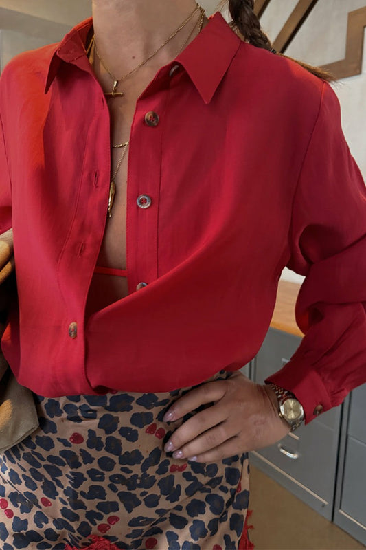 Never Fully Dressed Top Pick - Cherry Red Miley Shirt - Multi-wear