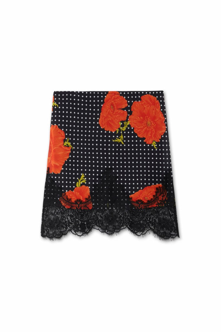 Never Fully Dressed Recommended - Black Poppy Mini Maeva Skirt