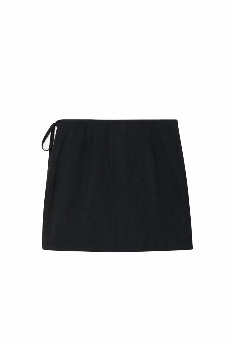 Never Fully Dressed Best Seller - Black Beaded Mirror Skirt