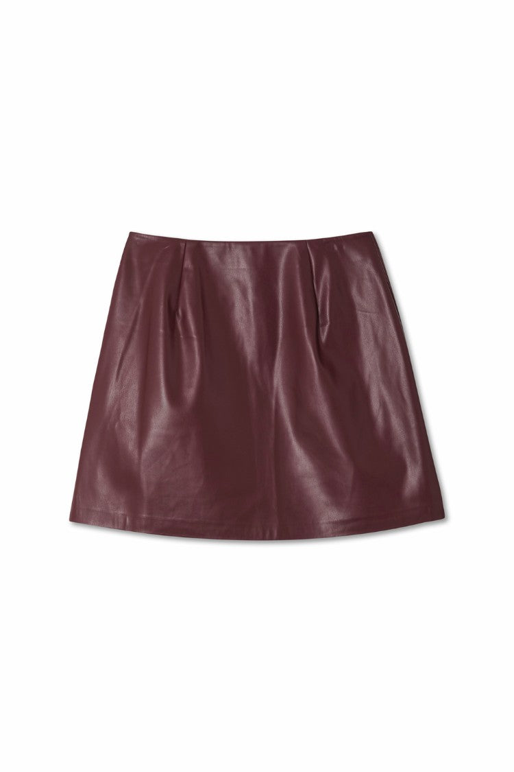 Never Fully Dressed Quality - Burgundy Mini Kilt Skirt