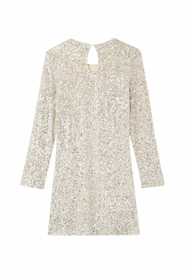 Never Fully Dressed Best Seller - Silver Sequin Mini Soho Dress