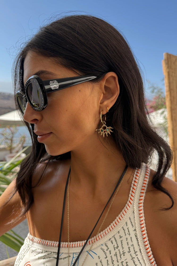 Never Fully Dressed Hot Sale - Deloris Sun Hoop Earrings - Limited Edition - Never Fully Dressed