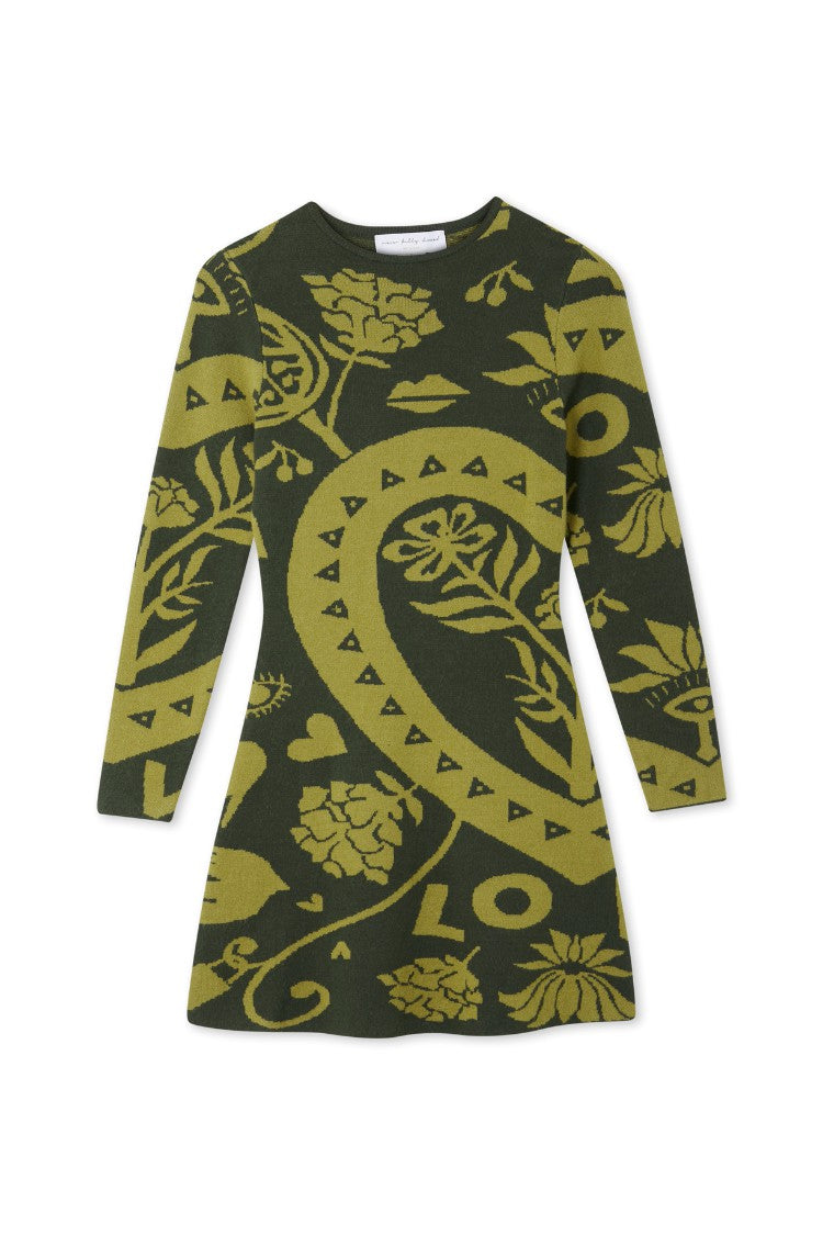 Never Fully Dressed Recommended - Olive Amara Knit Mini Dress Petite