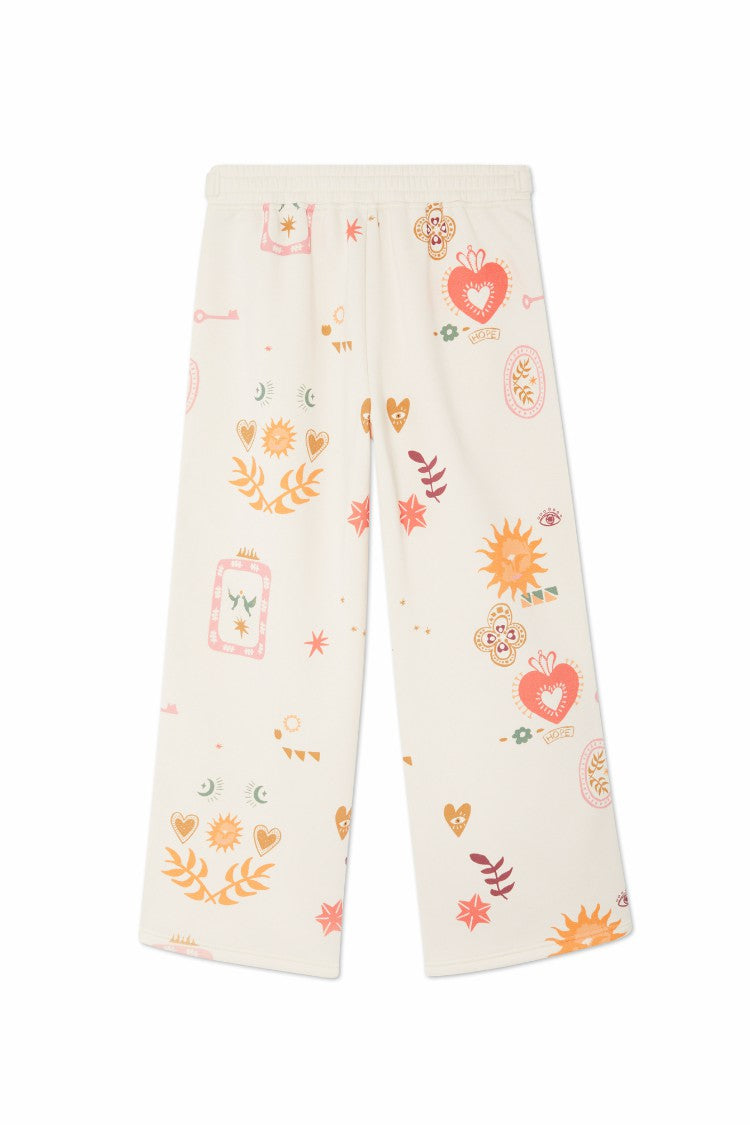 Never Fully Dressed Value - Cream Sundazed Wide Leg Accessible Joggers - Future Dreams - Never Fully Dressed