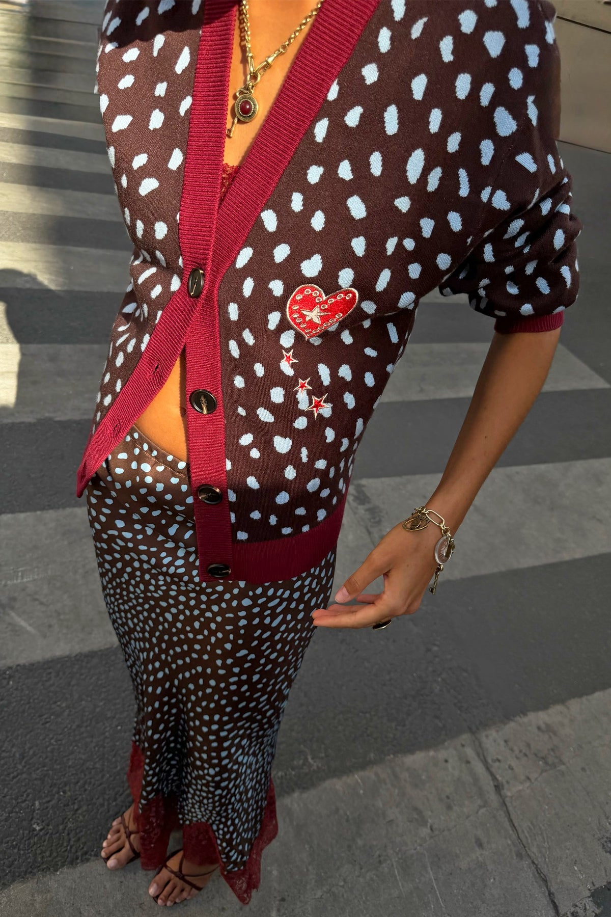 Never Fully Dressed Sale - Chocolate Deer Cardigan