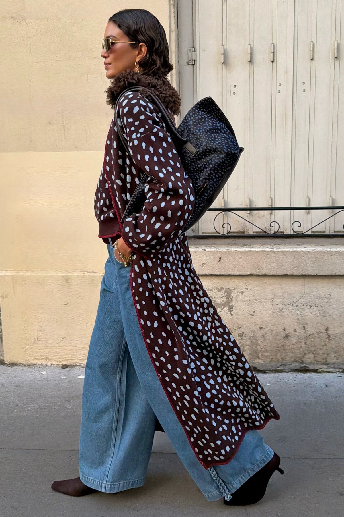 Never Fully Dressed Customer Favorite - Chocolate Deer Long Cardigan