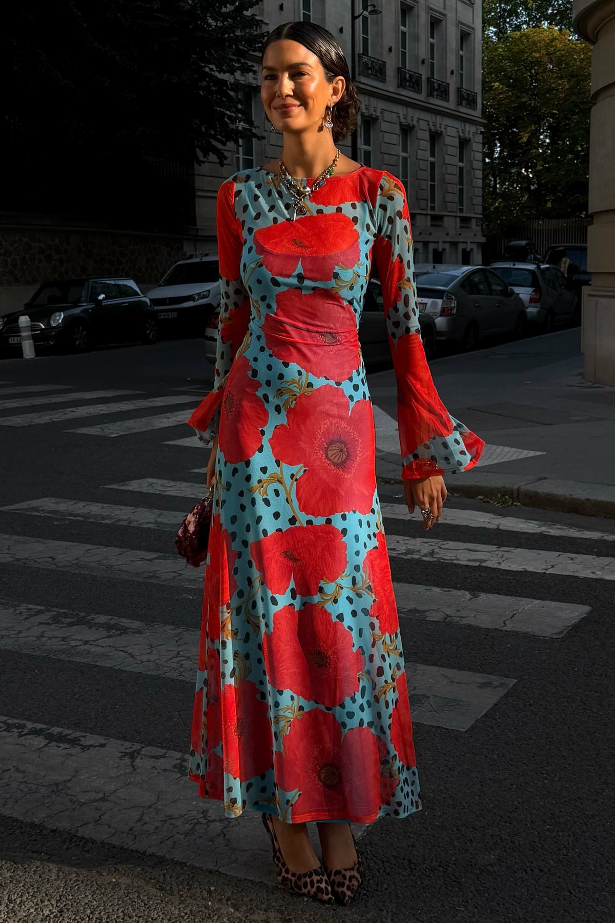Never Fully Dressed Value - Blue Deer Poppy Aria Mesh Dress