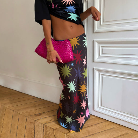 Never Fully Dressed Customer Favorite - Black Star Dorris Maxi Skirt