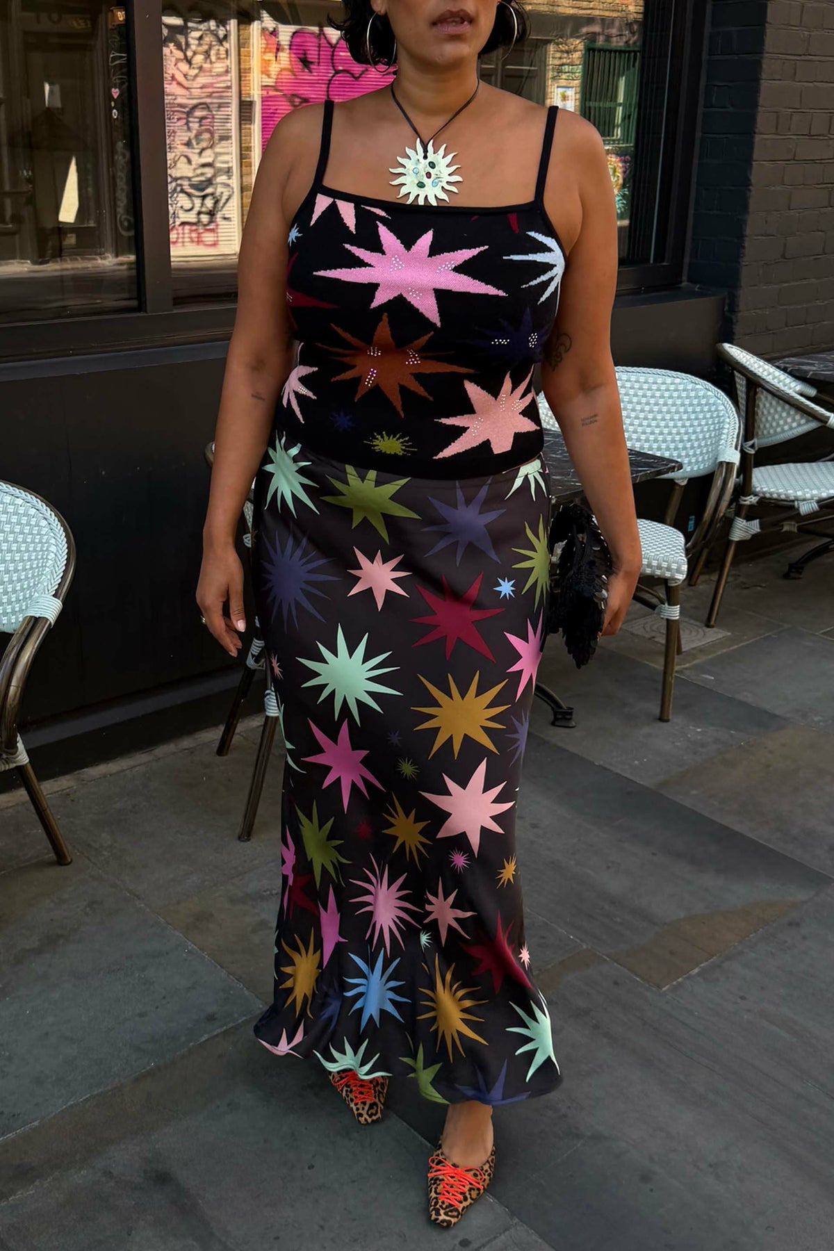 Never Fully Dressed Customer Favorite - Black Star Dorris Maxi Skirt