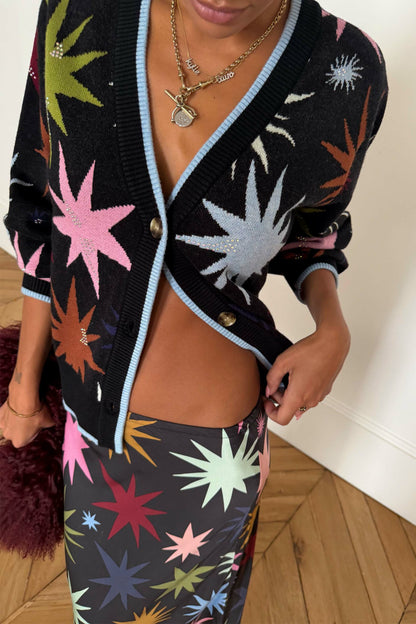Never Fully Dressed Premium - Black Star Cardigan