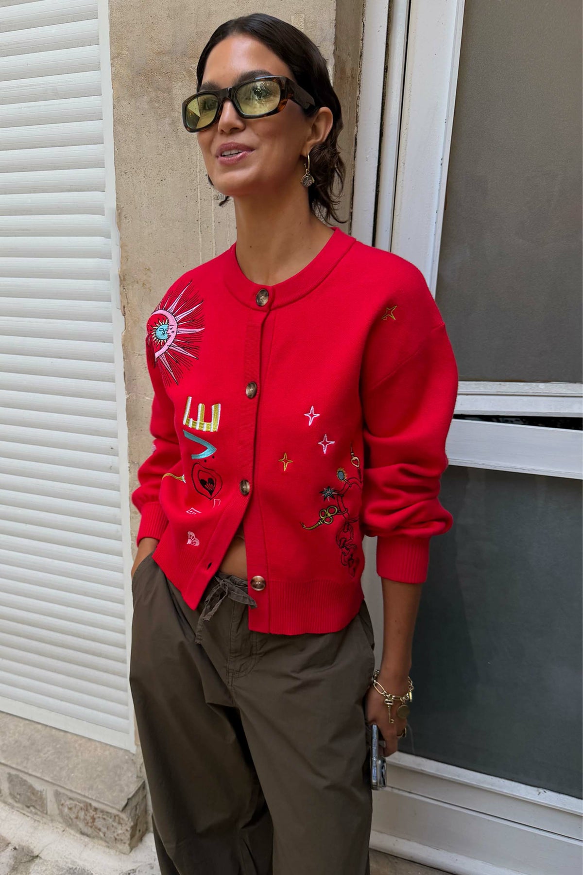 Never Fully Dressed Value - Red Amore Forrest Cardigan
