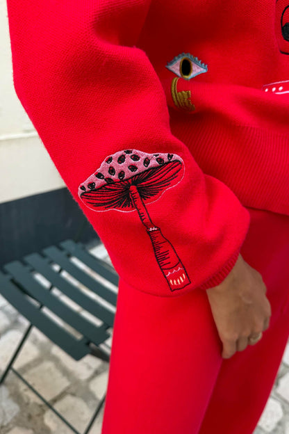 Never Fully Dressed Value - Red Amore Forrest Cardigan
