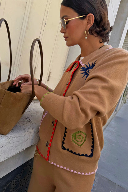 Never Fully Dressed Essential - Tan Casablanca Cardigan