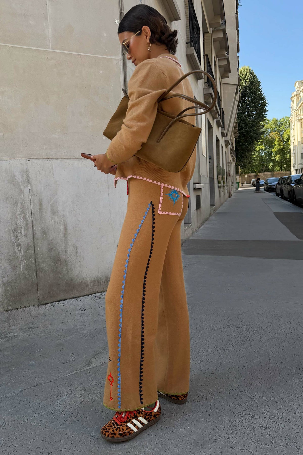 Never Fully Dressed Everyday - Tan Knit Barrel Joggers