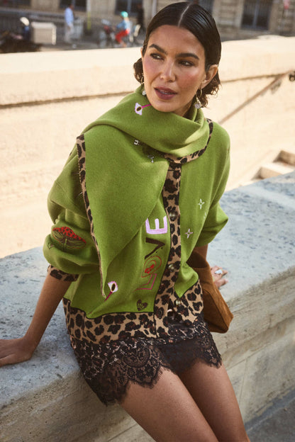 Never Fully Dressed Classic - Olive Amore Forrest Cardigan