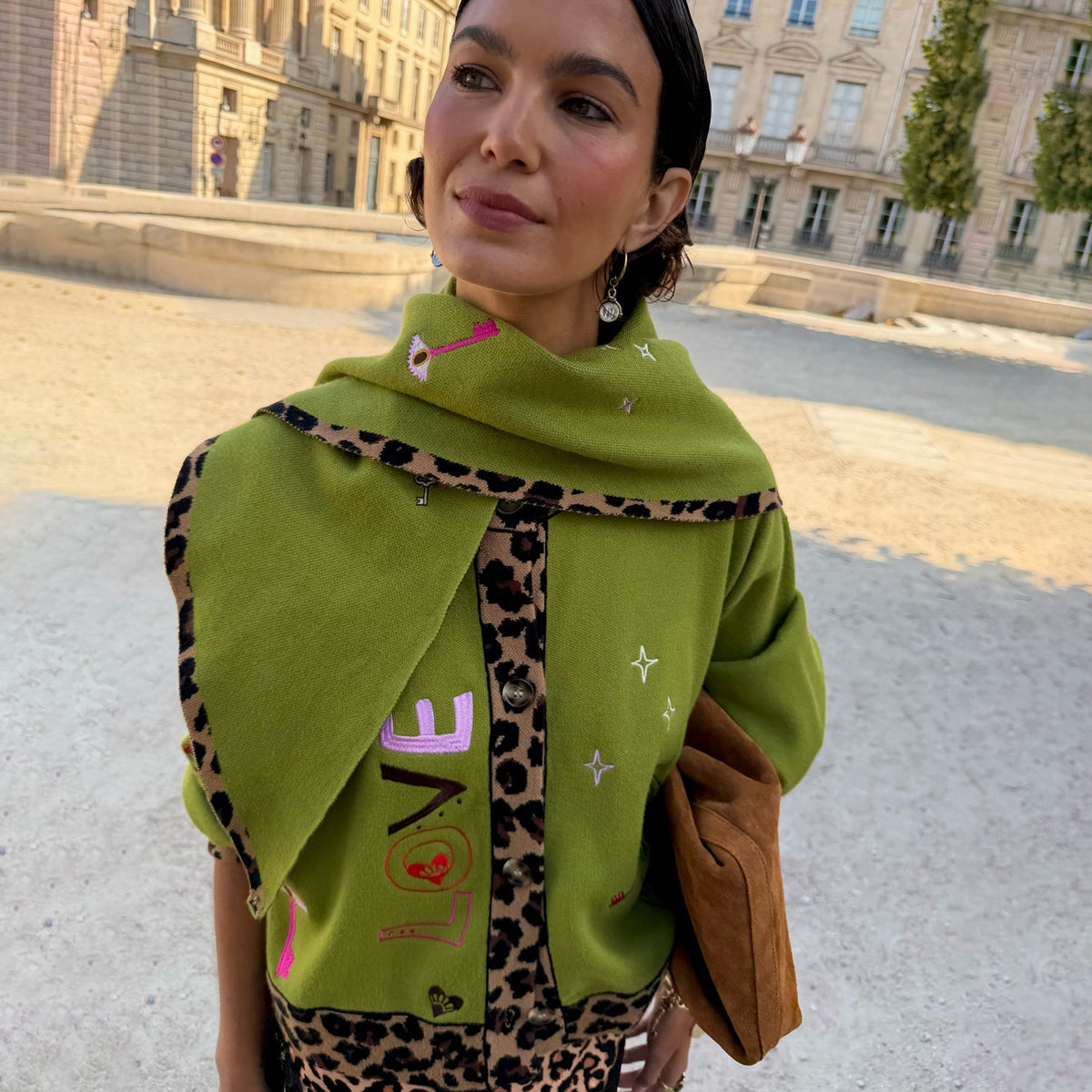 Never Fully Dressed Customer Favorite - Olive Amore Large Knit Scarf