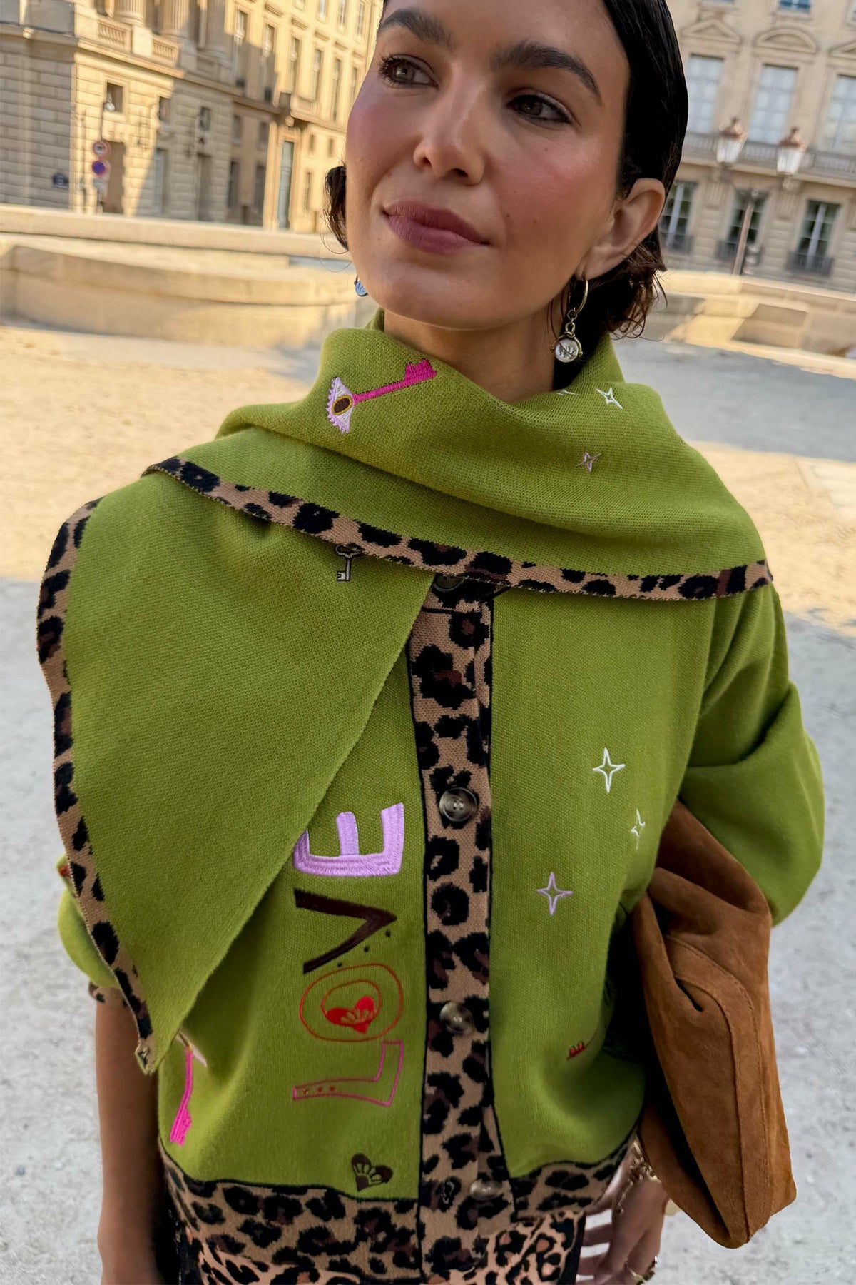 Never Fully Dressed Customer Favorite - Olive Amore Large Knit Scarf