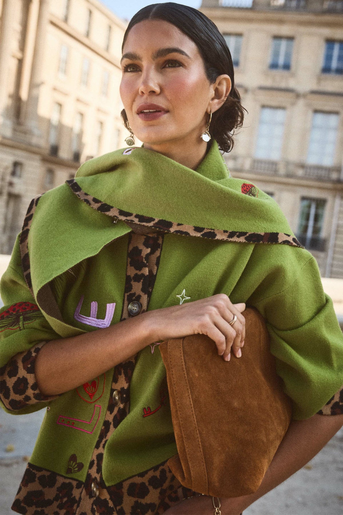 Never Fully Dressed Customer Favorite - Olive Amore Large Knit Scarf