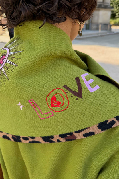 Never Fully Dressed Customer Favorite - Olive Amore Large Knit Scarf