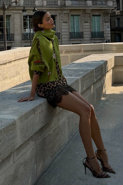 Never Fully Dressed Customer Favorite - Olive Amore Large Knit Scarf