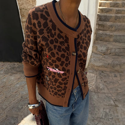 Never Fully Dressed Signature - Leopard Cheryl Cardigan