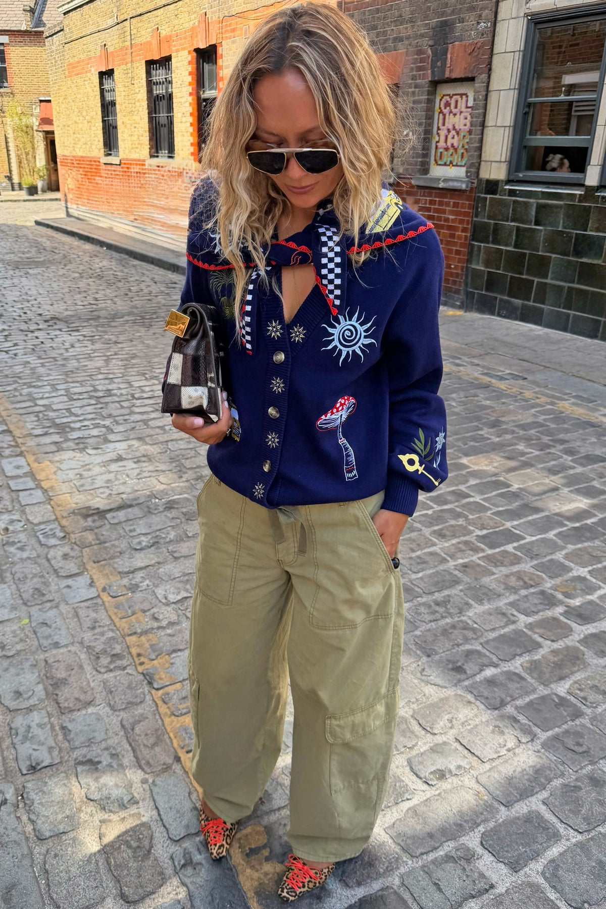 Never Fully Dressed Great Value - Navy Icons Cardigan