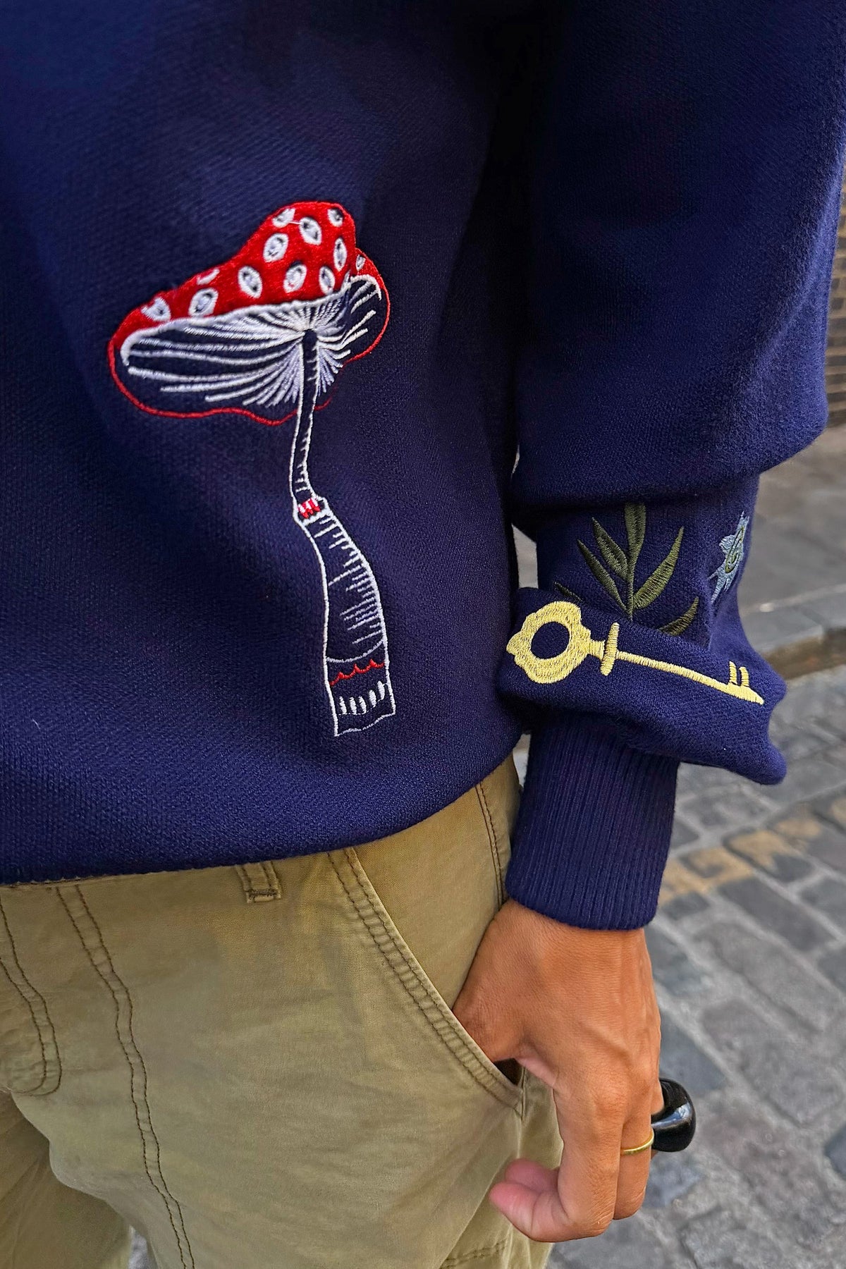 Never Fully Dressed Great Value - Navy Icons Cardigan