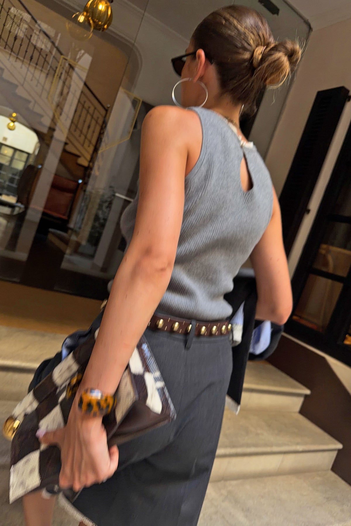 Never Fully Dressed Sale - Grey Knit Vest - Transeasonal Layering