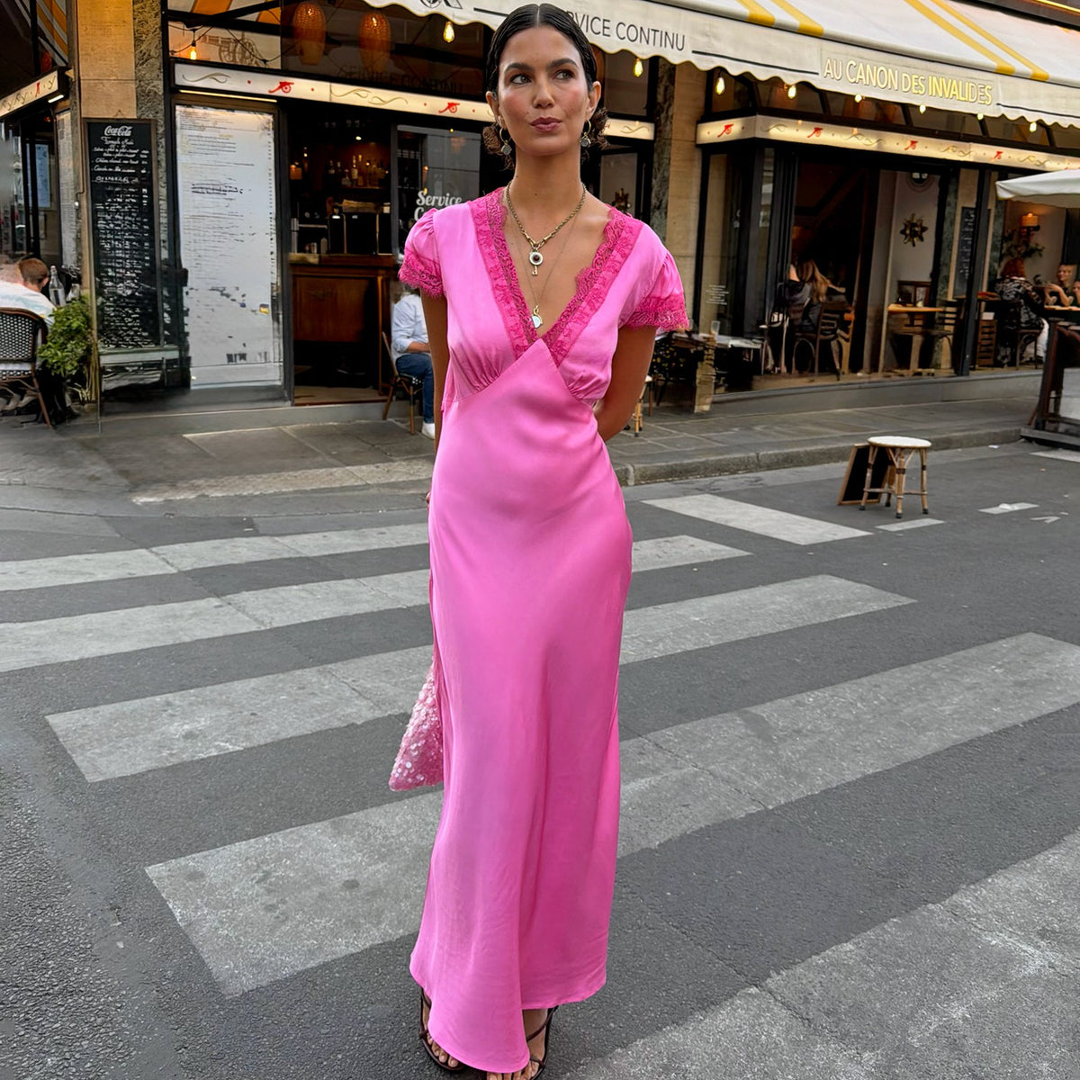 Never Fully Dressed Premium - Pink Olivia Dress