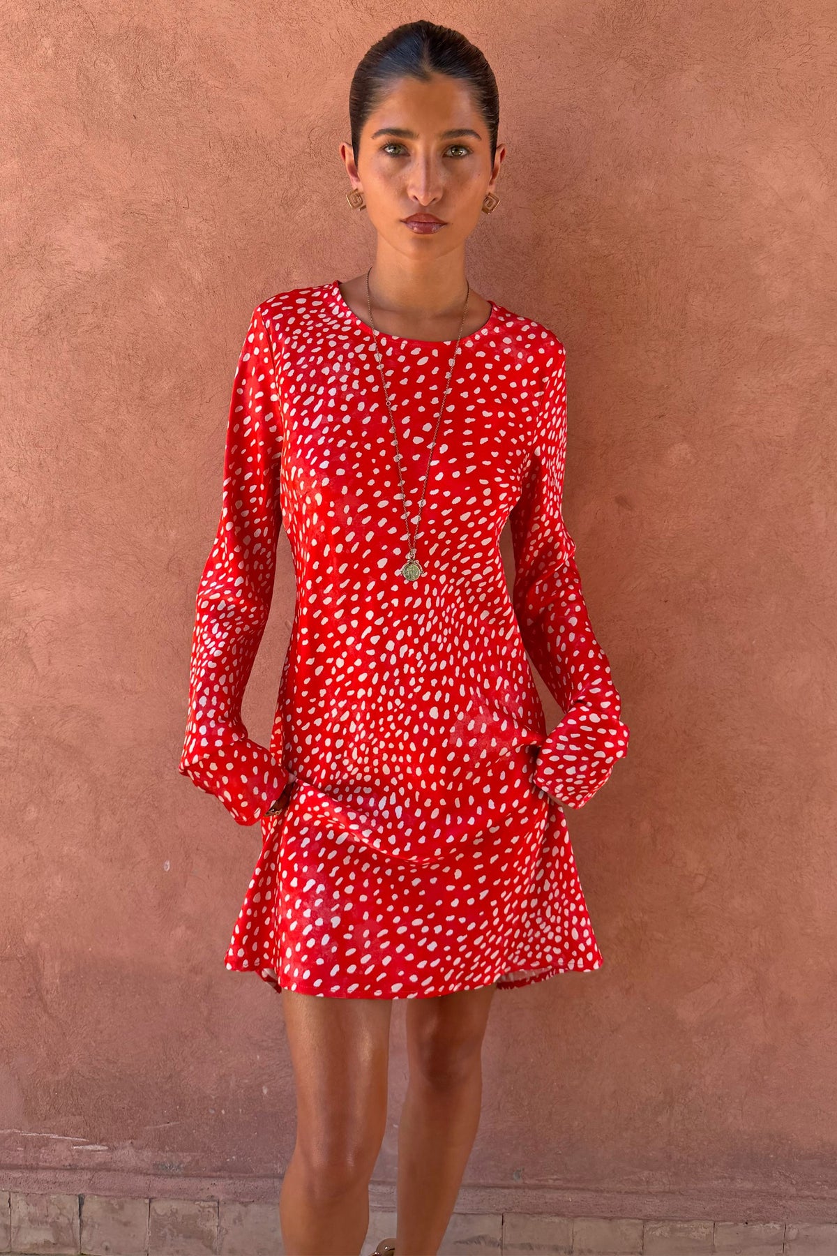 Never Fully Dressed Everyday - Spliced Deer Mini Nola Tie Dress