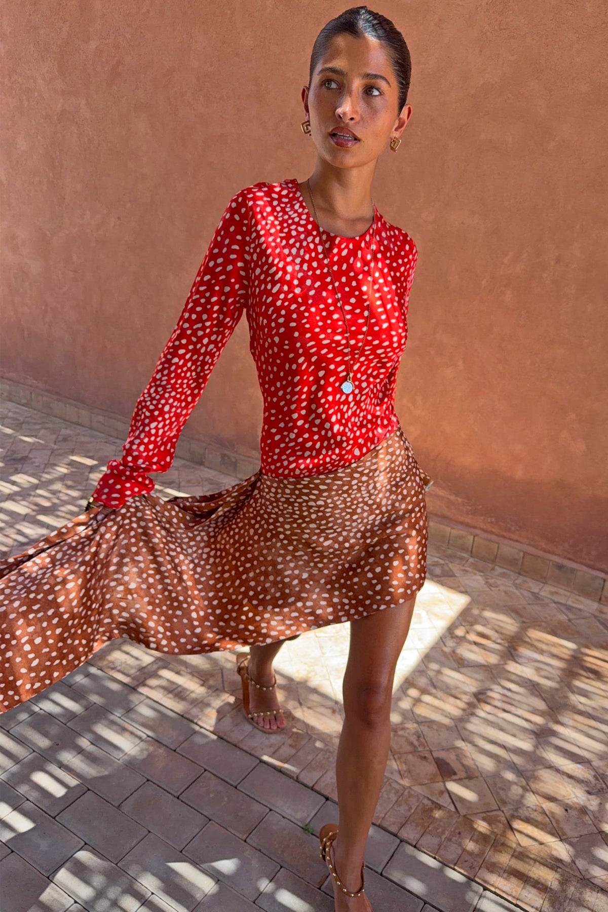Never Fully Dressed Everyday - Spliced Deer Mini Nola Tie Dress
