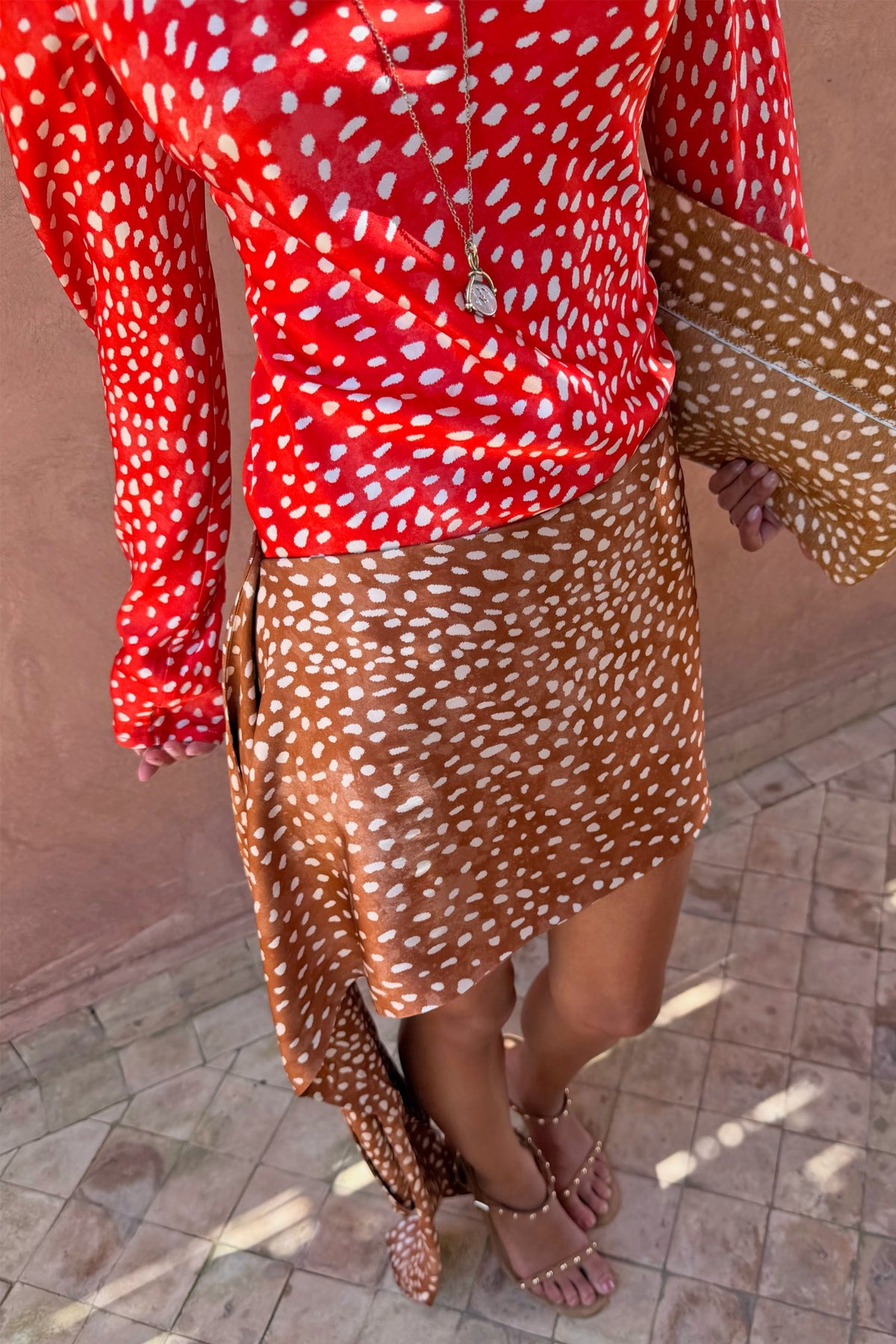 Never Fully Dressed Everyday - Spliced Deer Mini Nola Tie Dress