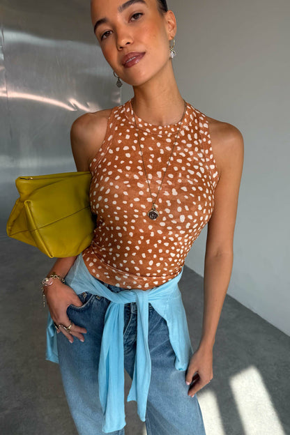 Never Fully Dressed Signature - Deer Ribbed Tank