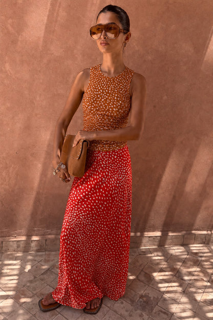 Never Fully Dressed Popular - Spliced Deer Wrap Jojo Midi Skirt