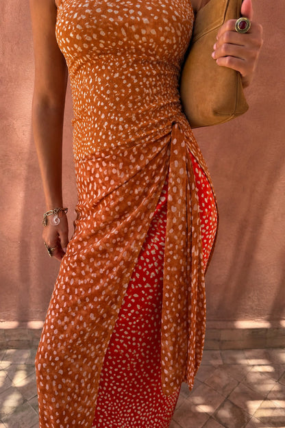 Never Fully Dressed Popular - Spliced Deer Wrap Jojo Midi Skirt
