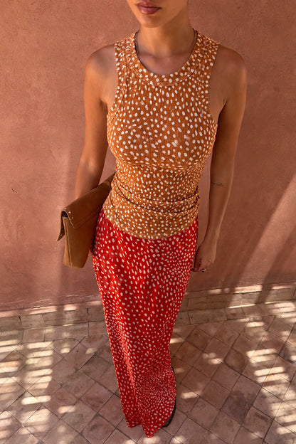 Never Fully Dressed Popular - Spliced Deer Wrap Jojo Midi Skirt