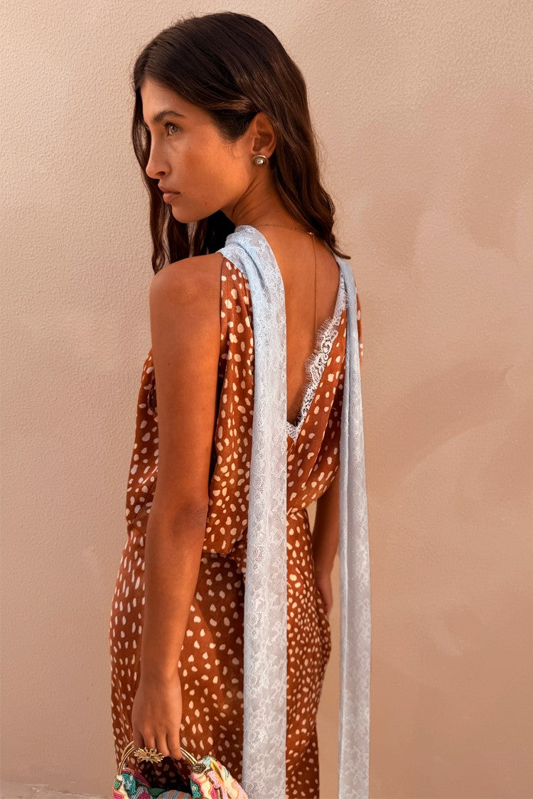 Never Fully Dressed Great Value - Deer Lily Top - Deer Print, Multi-wear, Designed in London