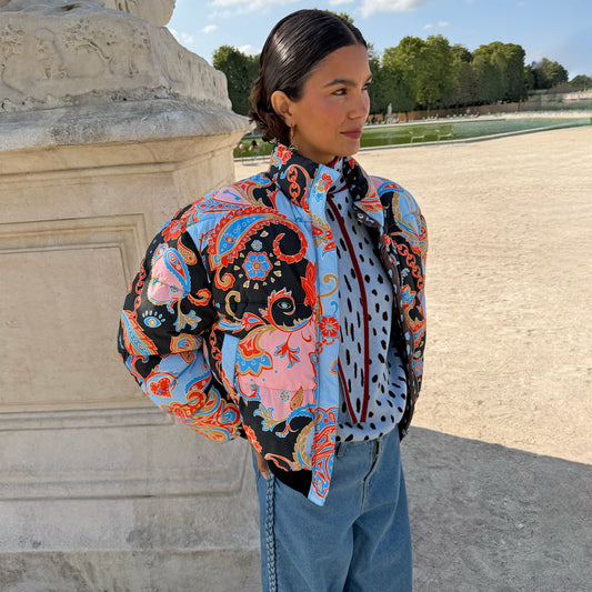 Never Fully Dressed Signature - Paisley Reversible Puffer Jacket