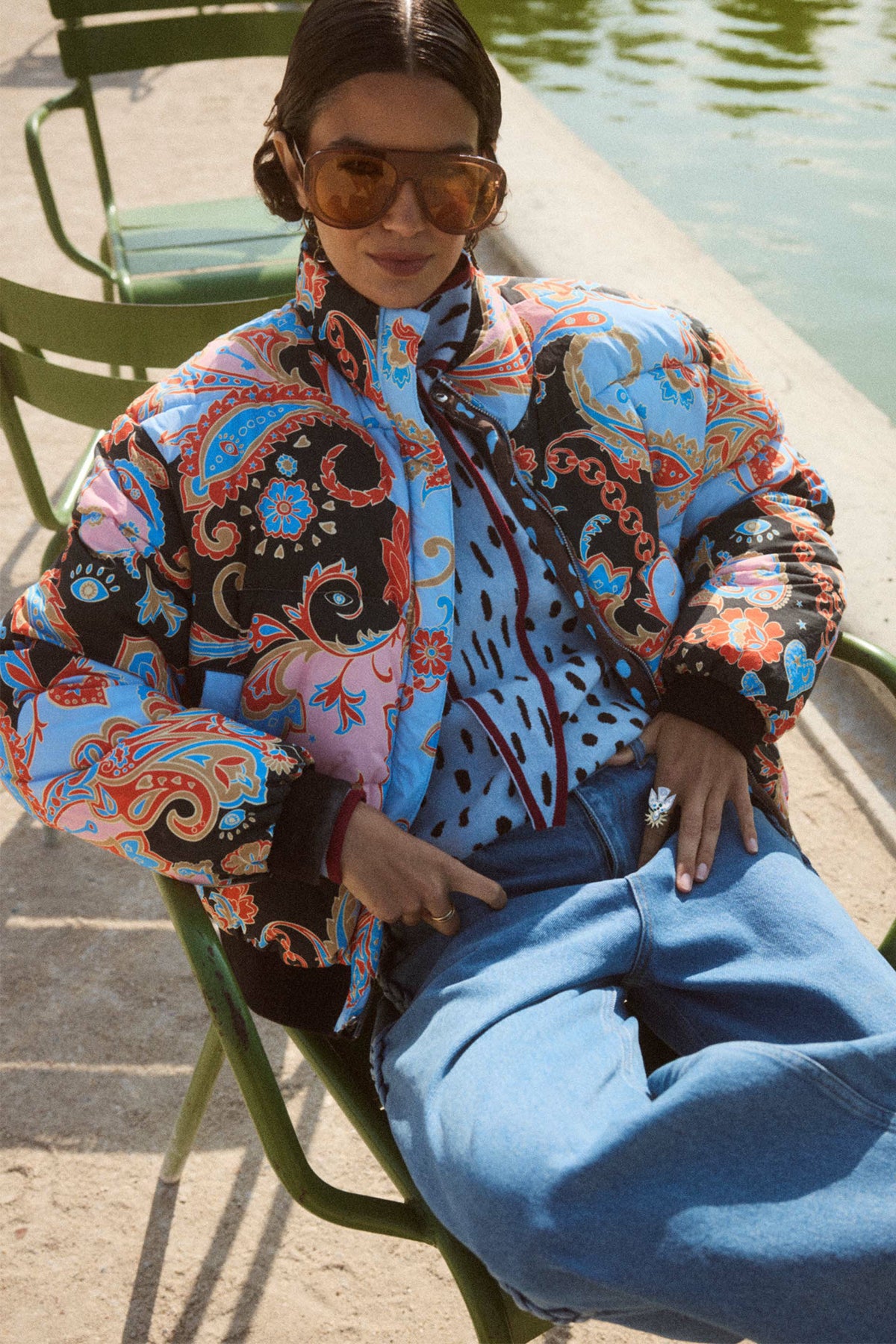 Never Fully Dressed Signature - Paisley Reversible Puffer Jacket