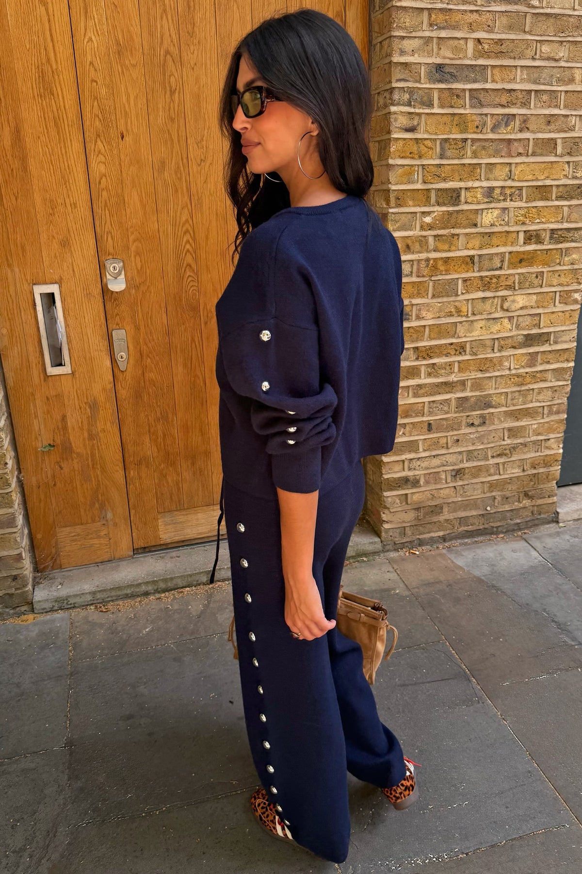 Never Fully Dressed Great Value - Navy Studded Cardigan - Knitwear - Never Fully Dressed
