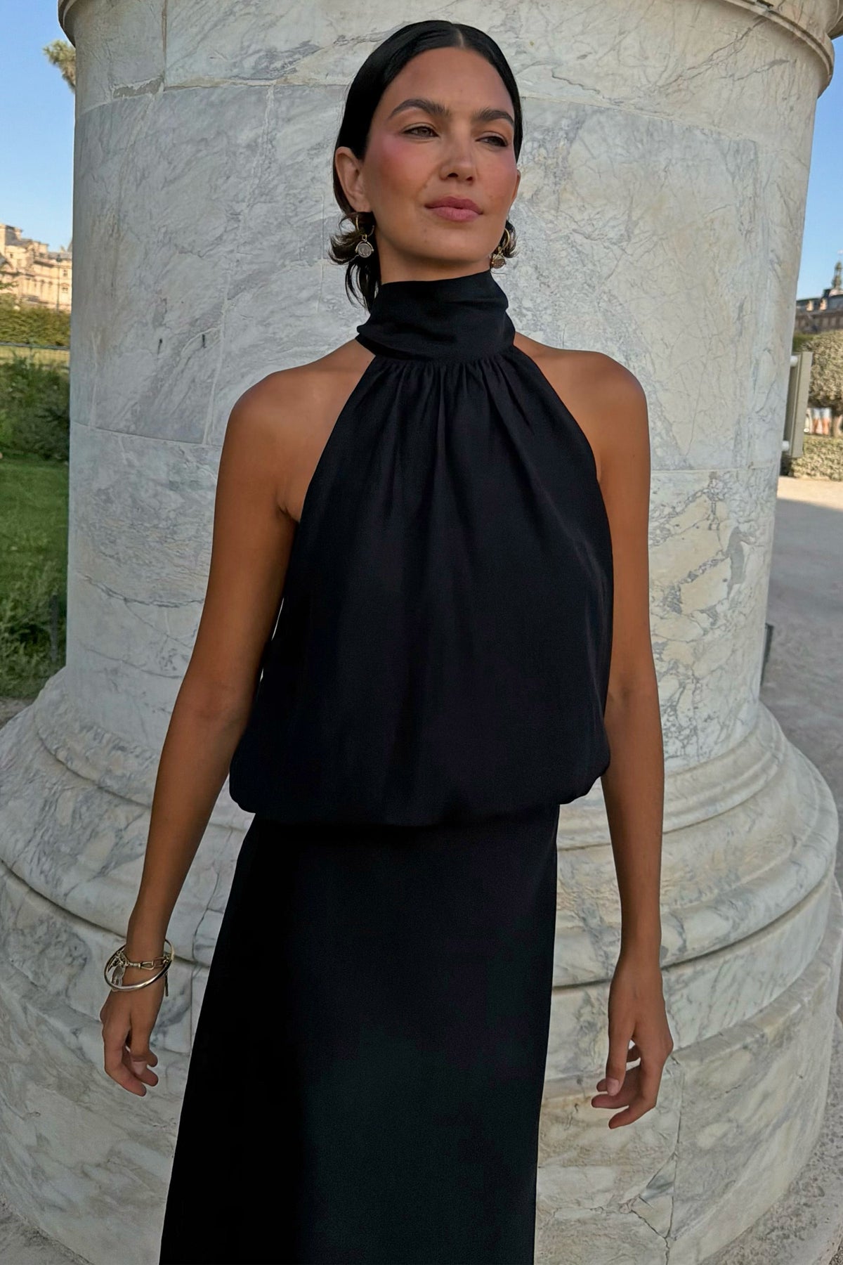 Never Fully Dressed Exclusive - Black Billie Halter Top