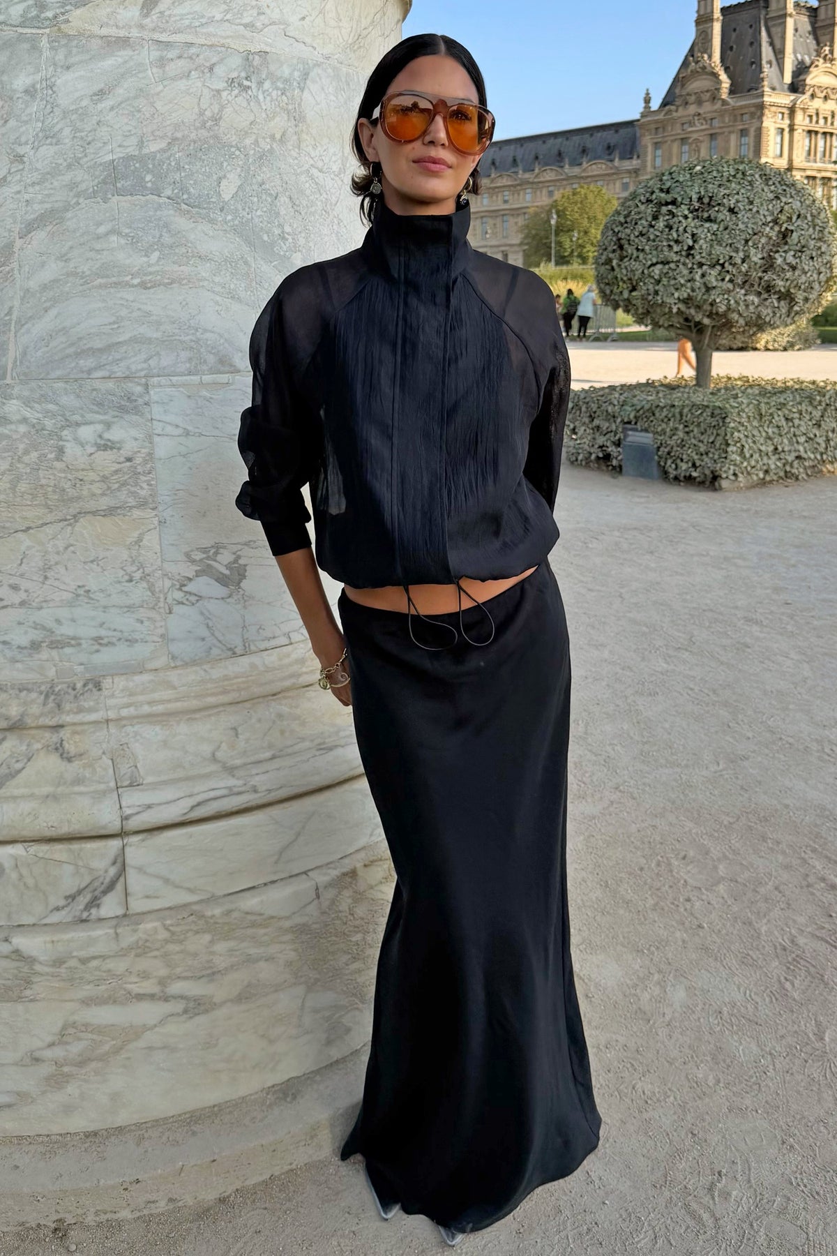 Never Fully Dressed Trusted - Black Daphne Midi Skirt