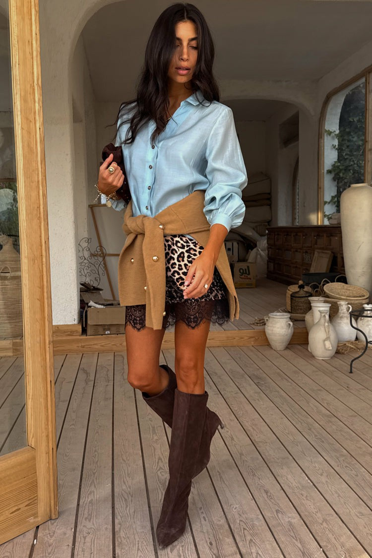 Never Fully Dressed Sale - Leopard Mini Maeva Skirt - Never Fully Dressed